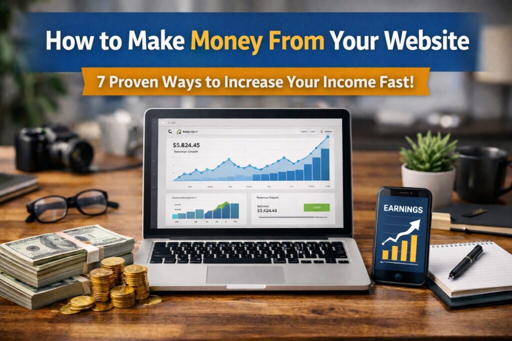 كيف تربح من موقعك الالكتروني