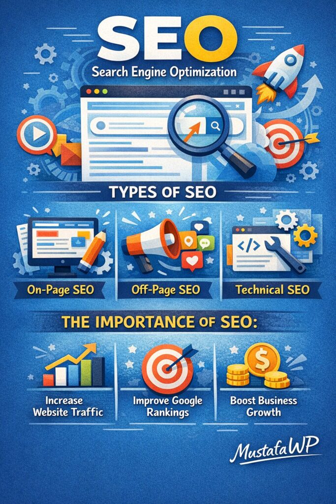 ما هو SEO؟ دليل شامل يشرح السيو وأنواعه وأهميته لتحسين ترتيب Google