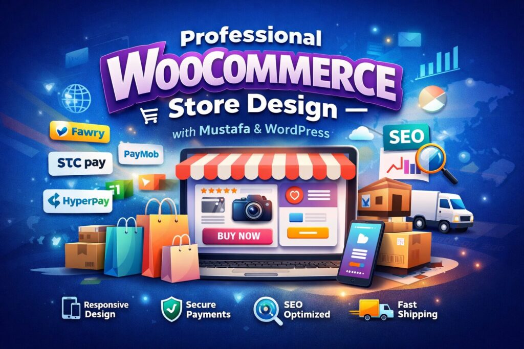 تصميم متجر WooCommerce احترافي