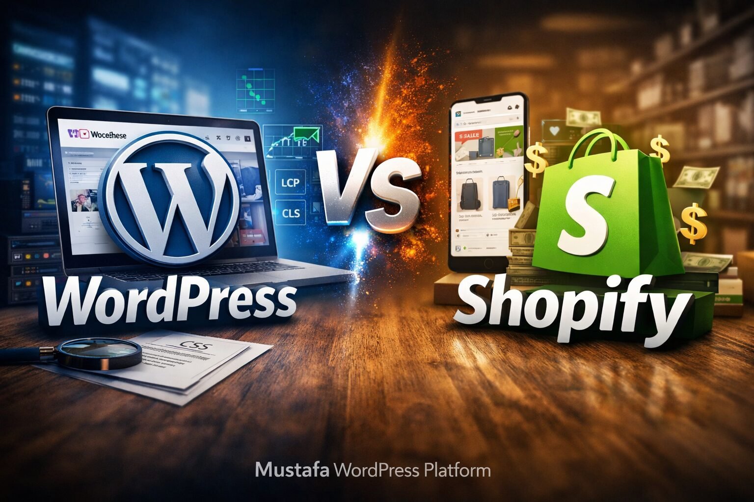 مقارنة ووردبريس وشوبيفاي للمتاجر الإلكترونية – منصة مصطفى ووردبريس -ووردبريس أم شوبيفاي للمتاجر؟