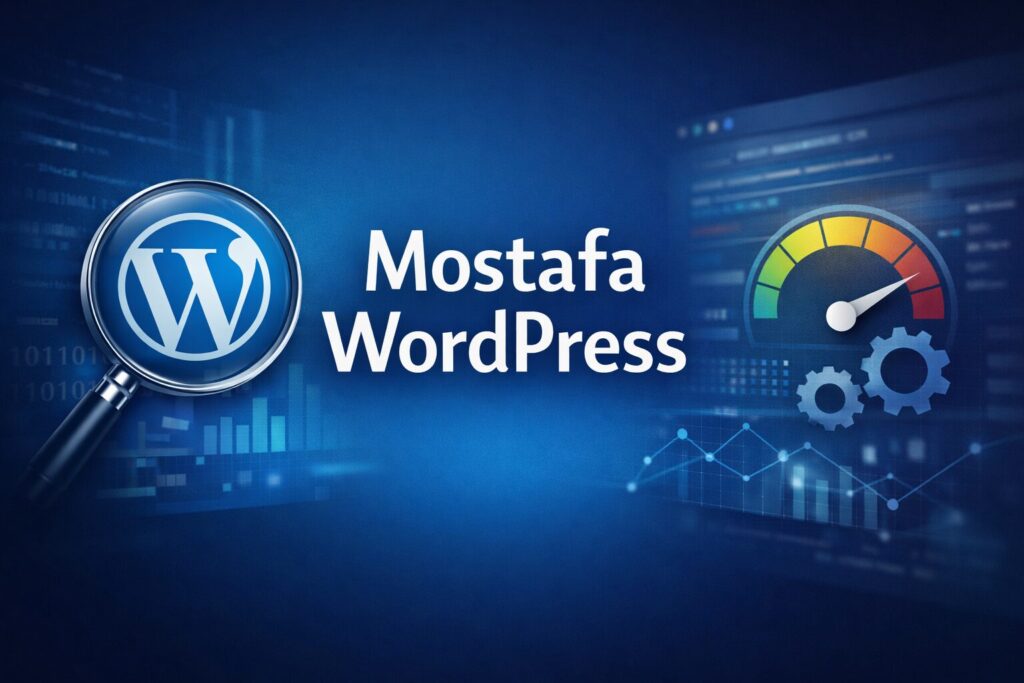 مطور ووردبريس فري لانسر - خبير ووردبريس مصطفى – تقييم تقني شامل لمواقع WordPress وتحسين الأداء والسرعة خبير ووردبريس تقييم تقني ووردبريس تحسين أداء موقع ووردبريس تحليل مشاكل ووردبريس WordPress Technical Audit Mostafa WordPress كيفية تسريع موقع ووردبريس خطوة بخطوة بطء موقع ووردبريس