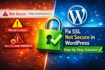 حل مشكلة Not Secure في ووردبريس وإصلاح أخطاء SSL وتفعيل HTTPS