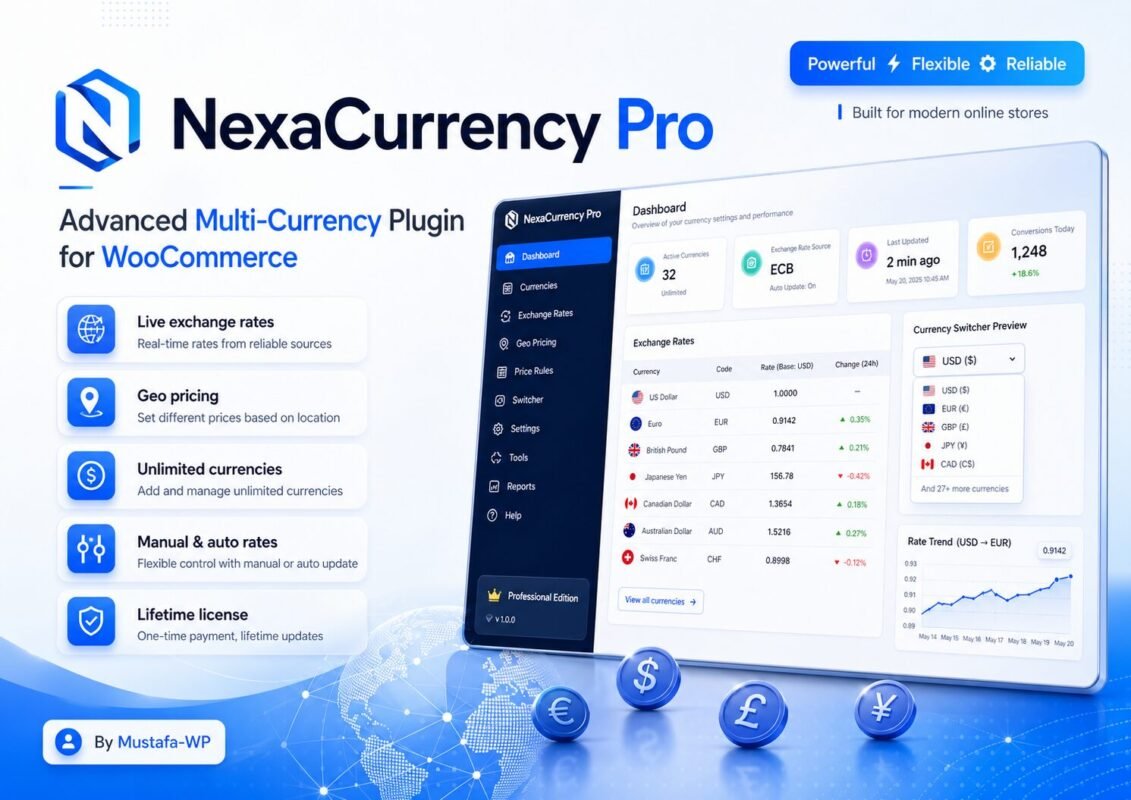 إضافة عملات متعددة NexaCurrency Pro