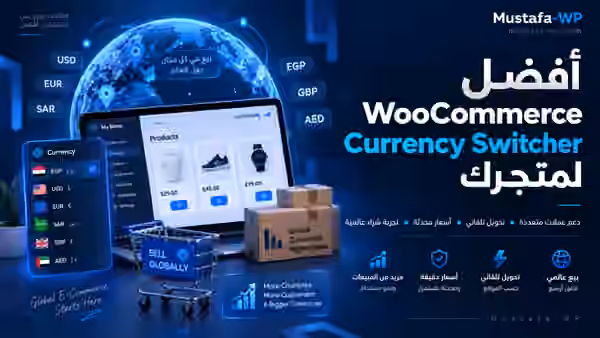 صورة بارزة RTL لمقال NexaCurrency Pro وWooCommerce Currency Switcher وتعدد العملات