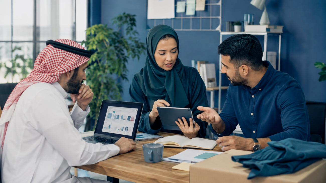 فريق عمل عربي يستخدم أدوات الذكاء الاصطناعي في التجارة الإلكترونية ودعم العملاء