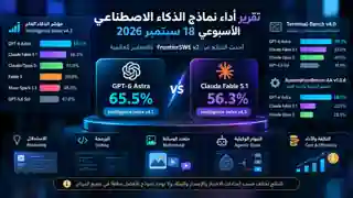 AI Benchmarks أسبوع 18 سبتمبر 2026: FrontierSWE v2 يكشف فجوة Astra وFable في البرمجة 2 FrontierSWE v2 يقارن GPT-6 Astra وClaude Fable 5.1 في مهام هندسة برمجيات طويلة المدى