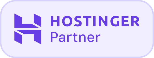 شارة Hostinger Partner لشريك مصطفى ووردبريس